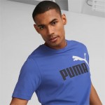 4k Puma 586579-92 Essentials big Logo Men's - royal-blue/black/white